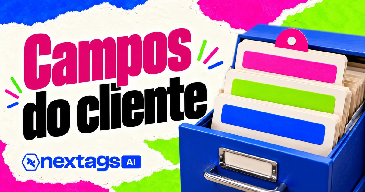 Capa Nextags com o tema Campos do cliente.