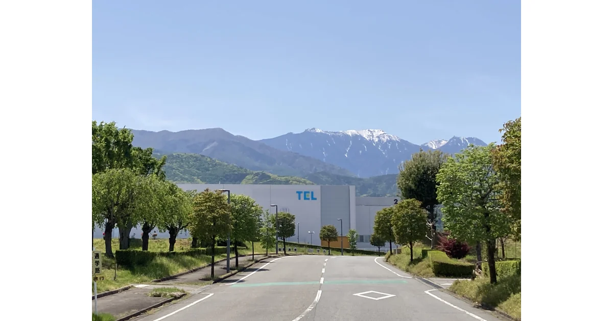 Instalação da Tokyo Electron Technology Solutions em Nirasaki, Japão, fotografada em maio de 2025.