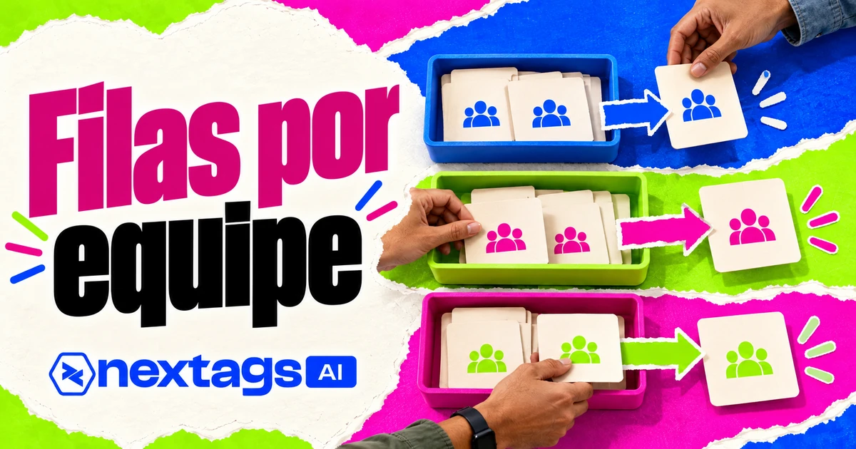 Capa Nextags com o tema Filas por equipe.