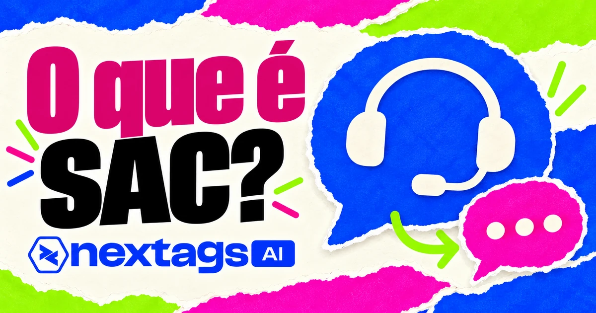 O que é SAC? com composição editorial e marca Nextags