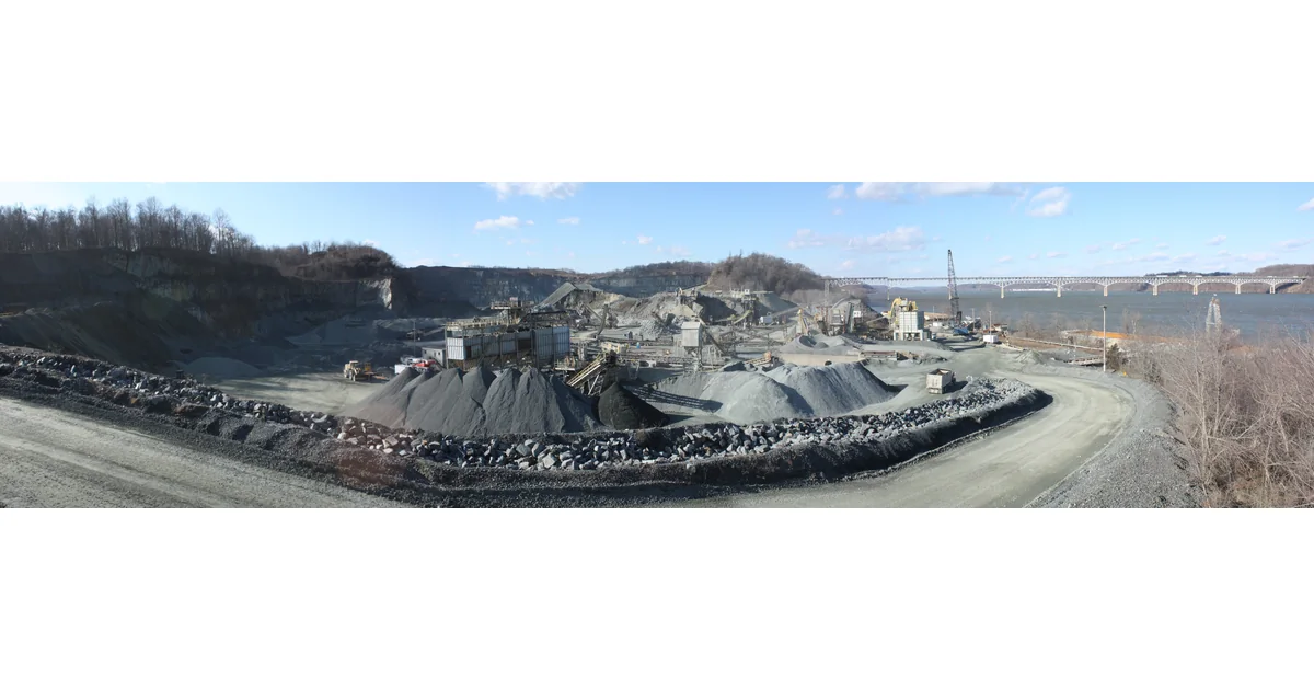 Pedreira da Vulcan Materials em Havre de Grace, em janeiro de 2020.