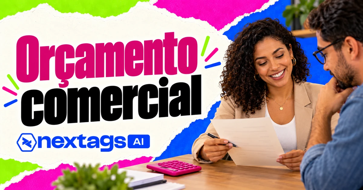 Capa Nextags com o tema Orçamento comercial.