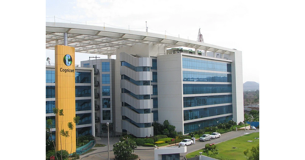Centro de entregas da Cognizant em Pune, com identificação da empresa na fachada.