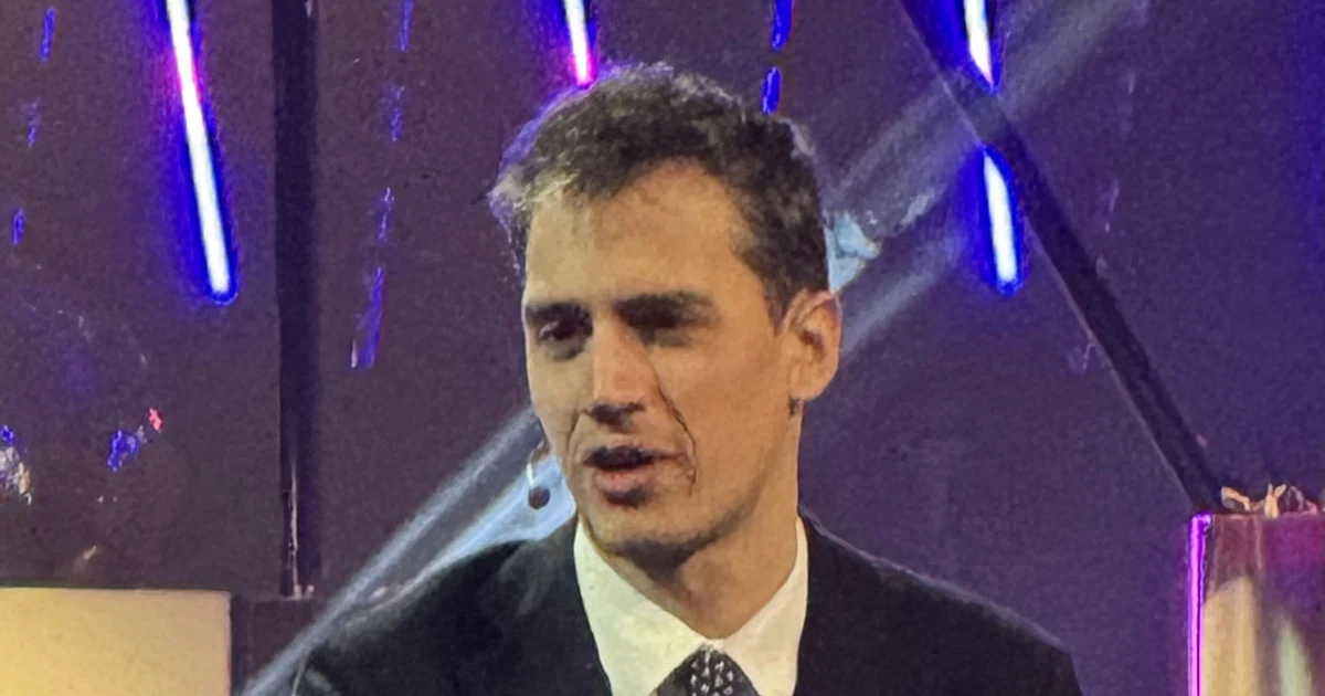 Arthur Mensch durante o Techarena em fevereiro de 2026