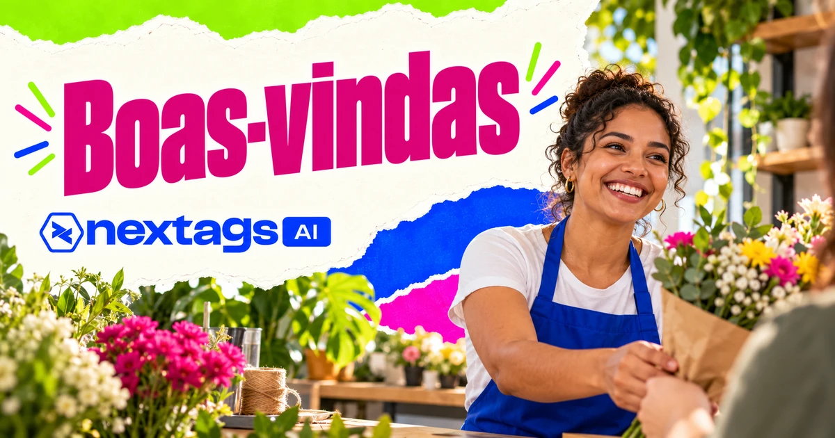 Capa Nextags com o tema Boas-vindas.